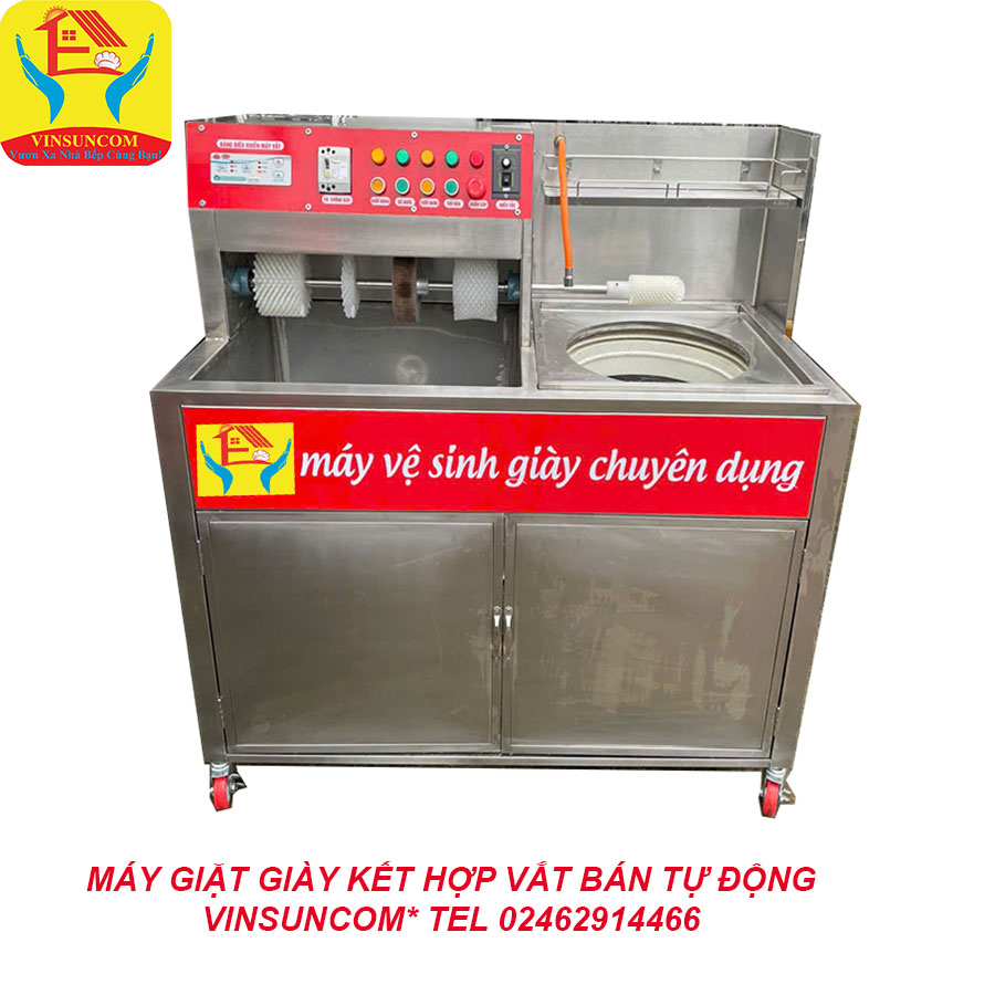 Máy Giặt Giày Kết Hợp Vắt Bán Tự Động VinSunCom Cao Cấp Máy Giặt Giày Kết Hợp Vắt Bán Tự Động VinSunCom Cao Cấp