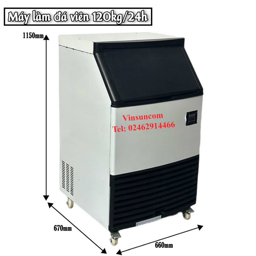 MÁY LÀM ĐÁ VIÊN AP120 120KG ĐÁ 24H VINSUNCOM
