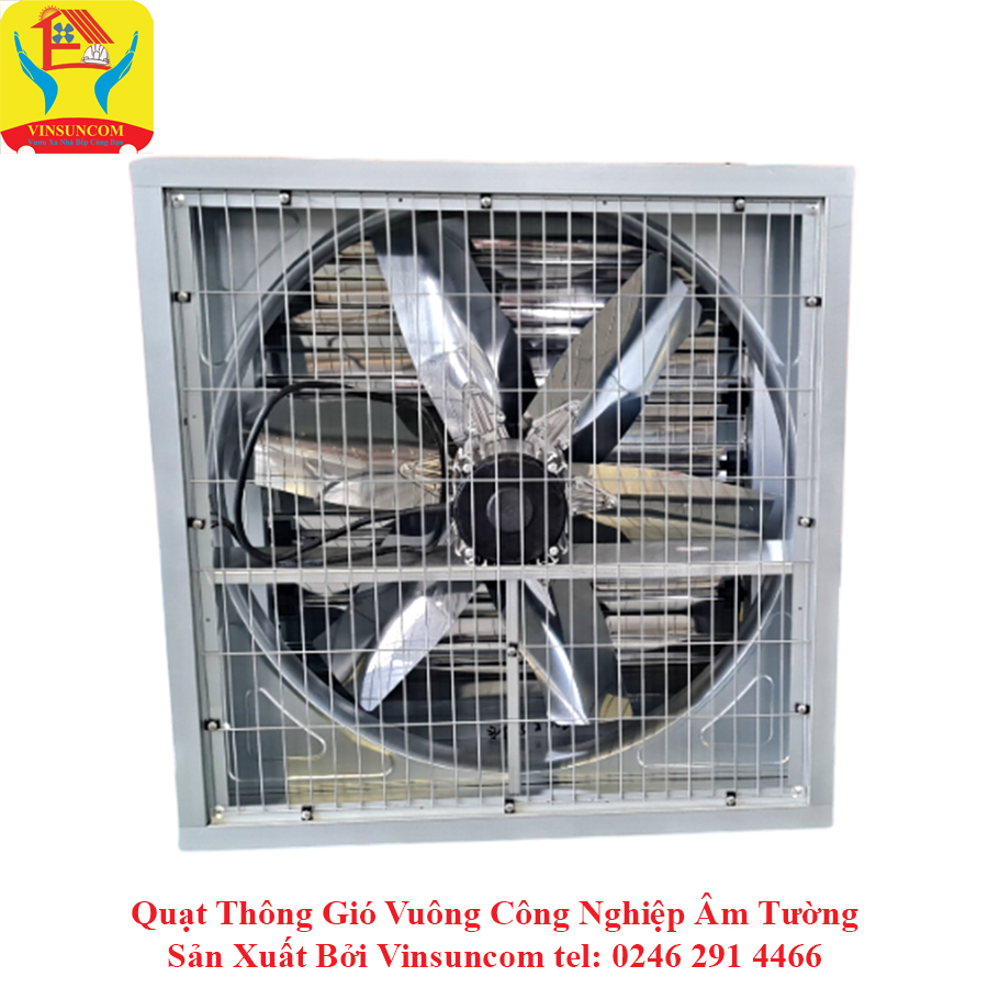 Quạt Thông Gió Vuông Công Nghiệp V500 Âm Tường Vinsuncom