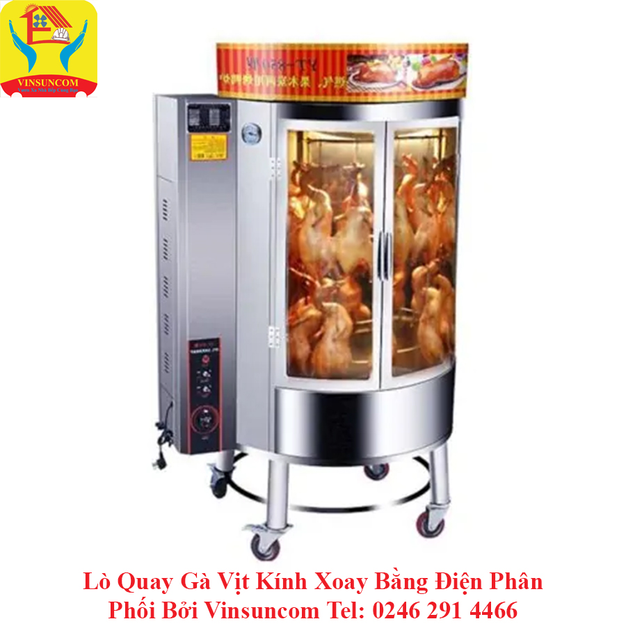 Lò Quay Gà Vịt D850 Kính Xoay Bằng Điện Phân Phối Bởi Vinsuncom